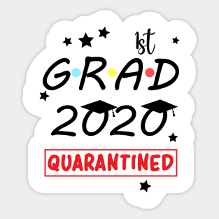 1st Grade Quarantine Graduation 2020 Sticker